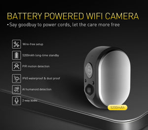 Combo Deal Prism Smart Battery Powered Camera - 5200mAh - 3 Pack