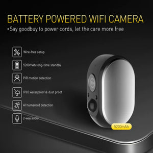 Prism Smart Battery Powered Camera - 5200mAh