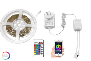 Prism Smart RGBCW LED Strip Light Kit - 5M Strip, Smart Controller, Remote and Power Adapter - 30% OFF FOR A LIMITED TIME!